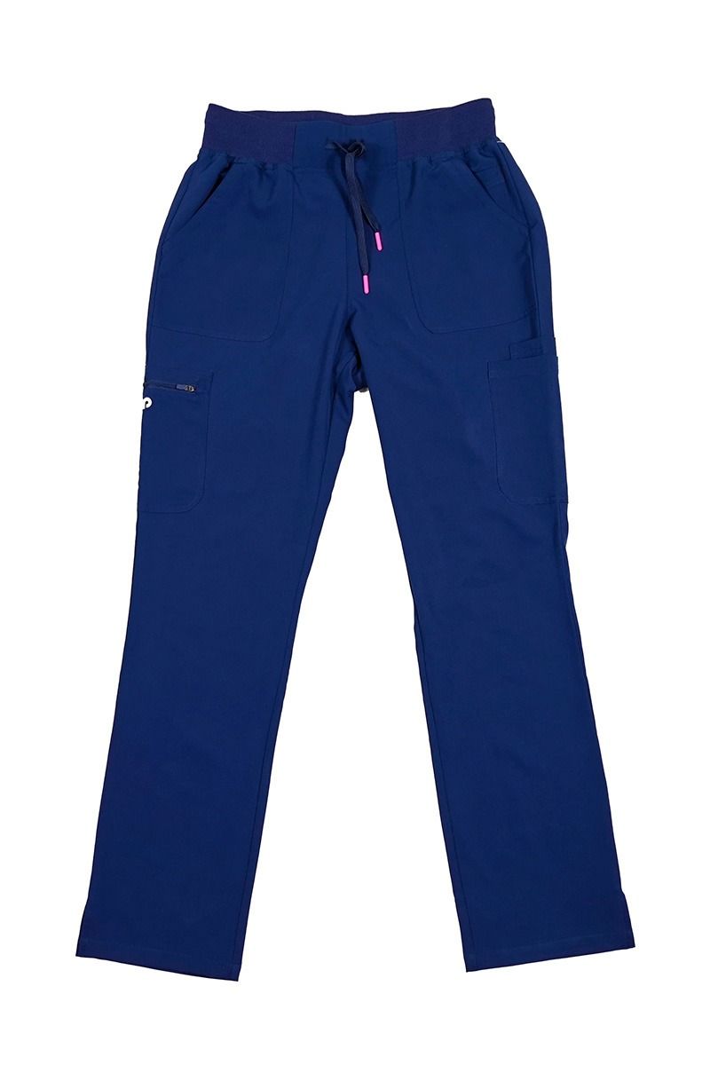 Uniforme Quirúrgico Unitam Performance Azul Marino para mujer con pantalón recto