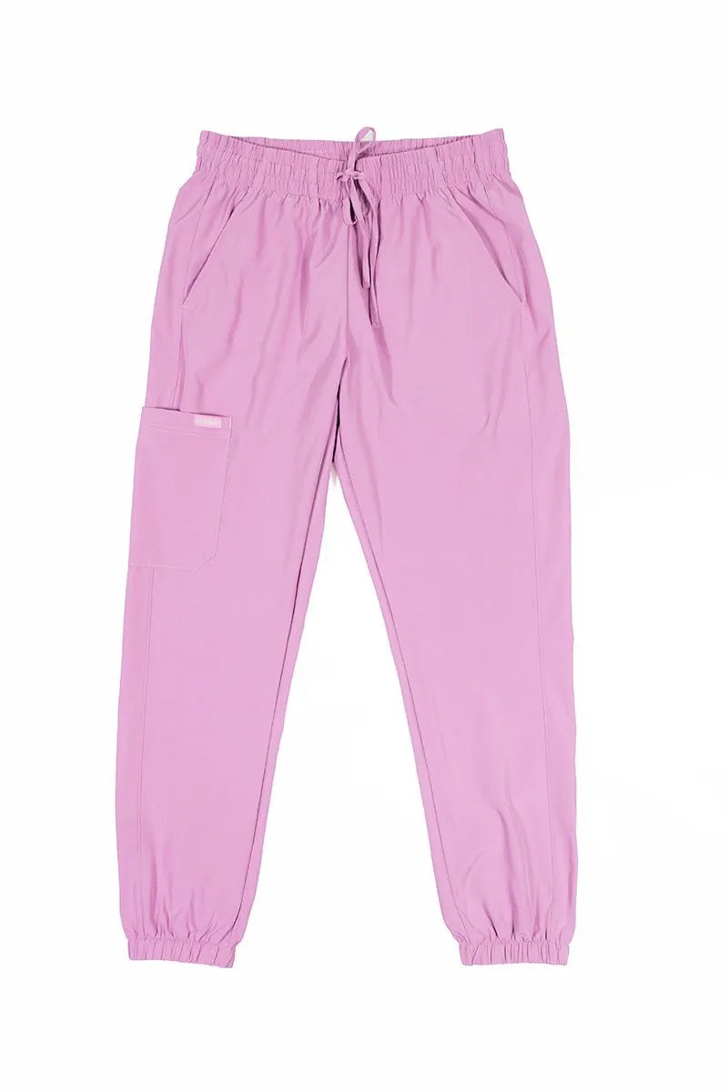 Scrub Médico Four Way Stretch Jogger rosa para mujer
