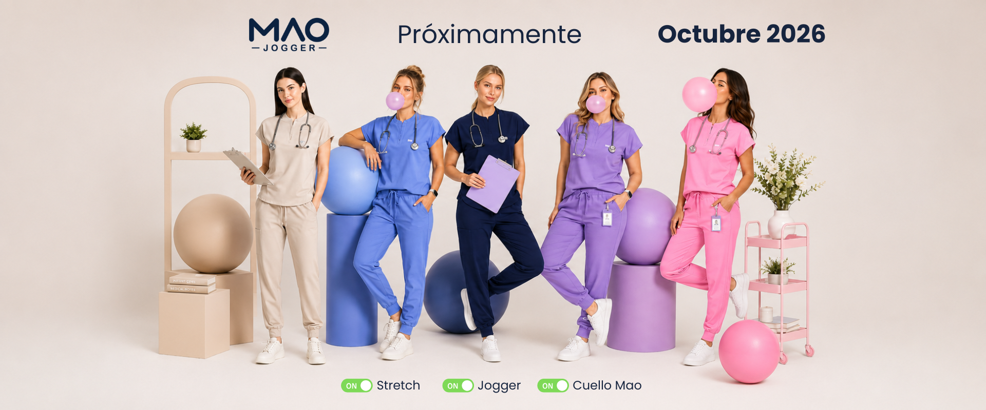 colección de juegos quirúrgicos mao jogger unitam scrubs