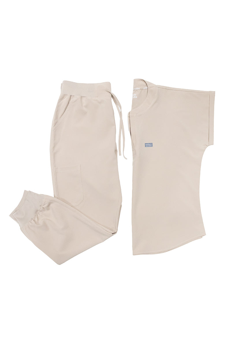 Scrub Médico Mao Jogger color Beige para mujer