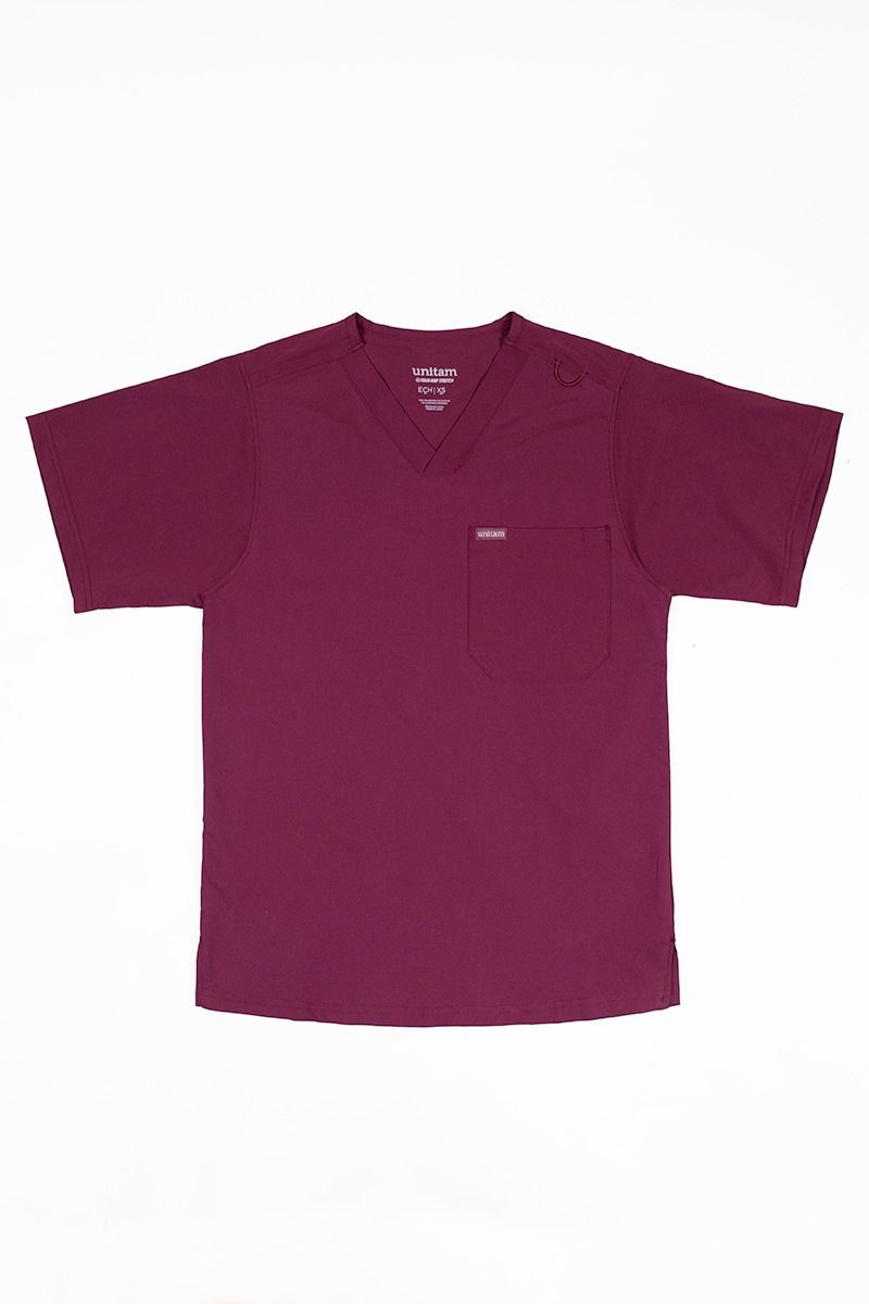 Scrub Médico Four Way Stretch color Vino para hombre
