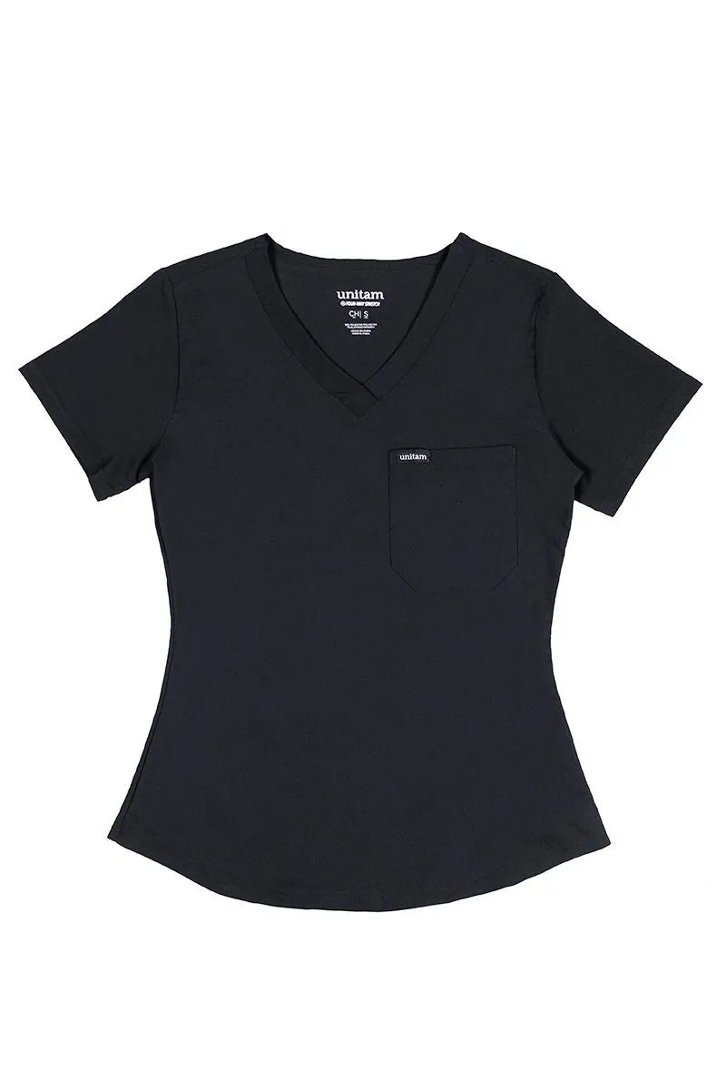Scrub Médico Four Way Stretch negro para mujer